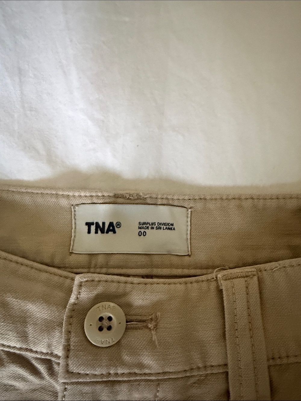 Beige Cargo Pocket Mini Skirt by TNA - Picture 3 of 3